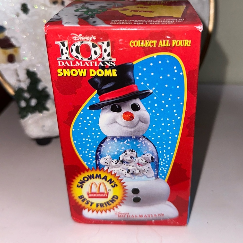 McDonald’s 1996 Disney 101 Dalmation Snow Dome Vintage Collectible -NEW IN BOX